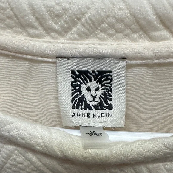 Anne Klein Ivory Textured Knit Top - Picture 2 of 5